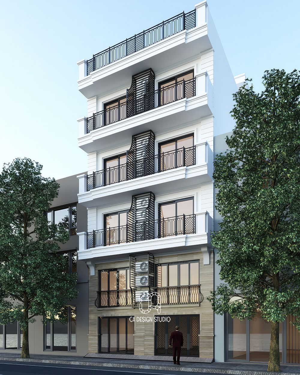 Căn hộ cho thuê studio Long Biên
